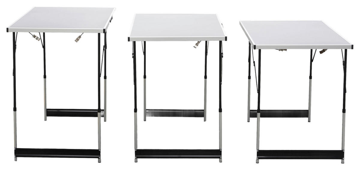Tapeziertisch 3 tlg. Multi-Funktionstisch_3tlg.Alu