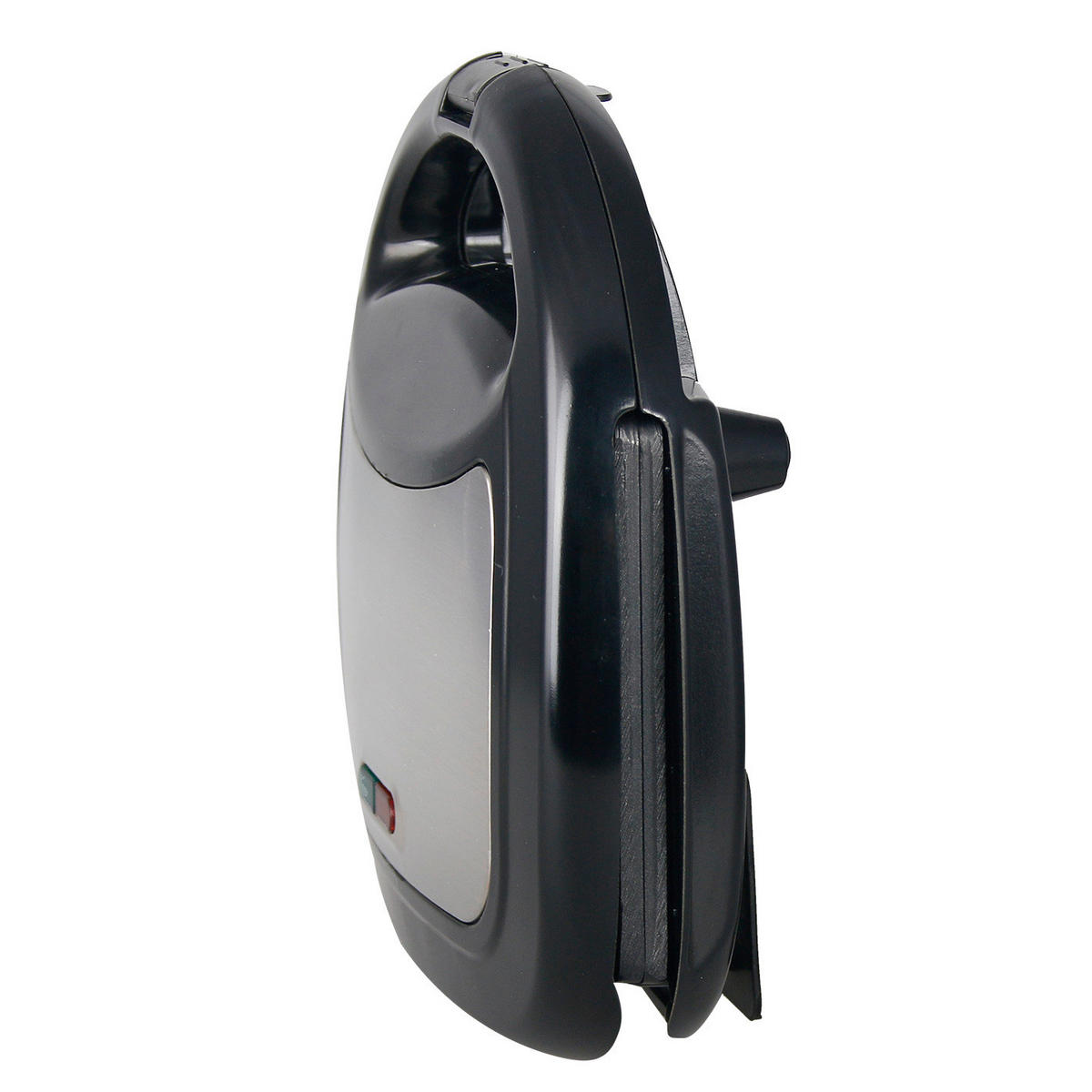 Emerio Sandwichtoaster ST-120889 silber schwarz Kunststoff Edelstahl B/H/T: ca. 21,8x7,7x20,2 cm Sandwichtoaster ST-120889 - schwarz/silber (21,80/7,70/20,20cm) - Emerio