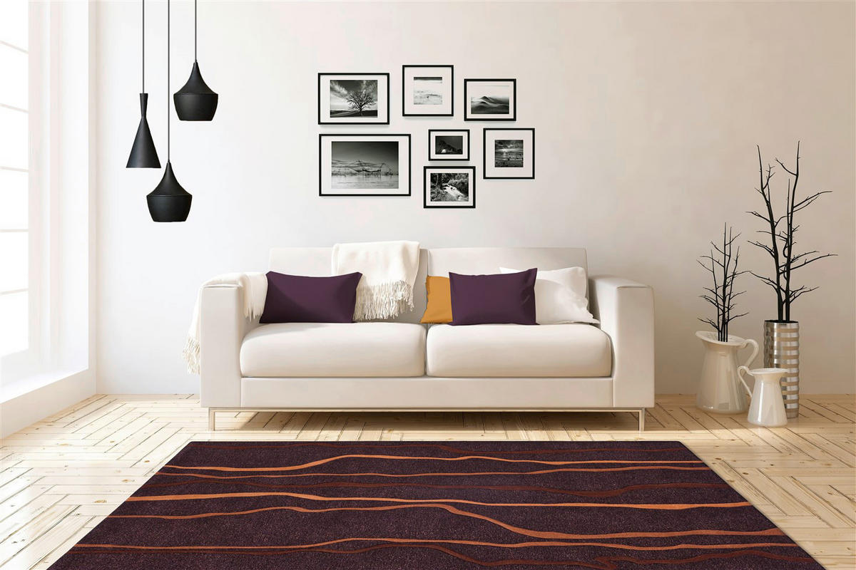 Arte Espina Kurzflorteppich Spirit 5032 orange B/L: ca. 70x140 cm Spirit 5032 - orange/taupe (70,00/140,00cm) - Arte Espina