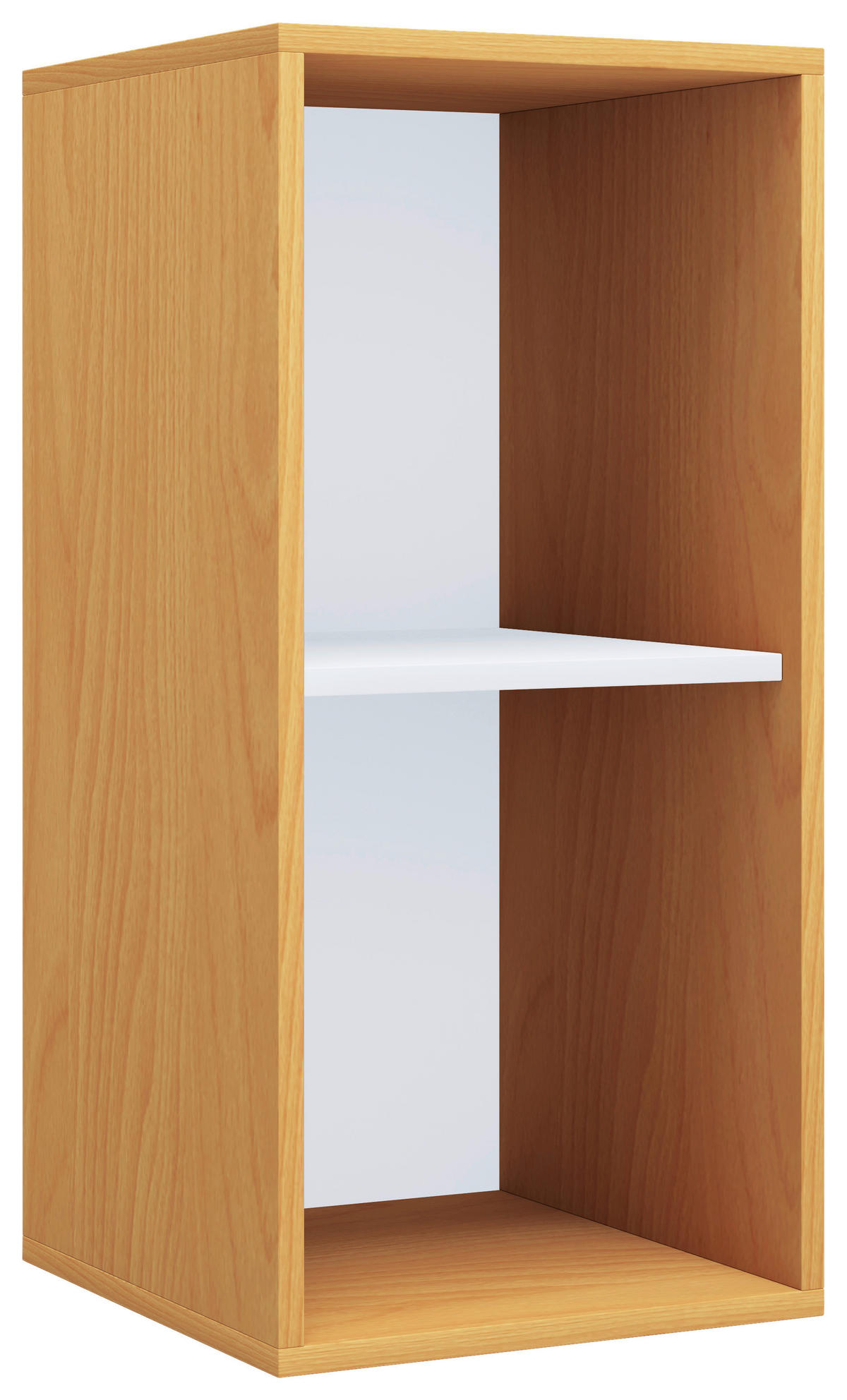 Regal Lona I buche weiß B/H/T: ca. 35x74x37 cm Lona I - weiß/buche (35,00/74,00/37,00cm) - VCM Möbel