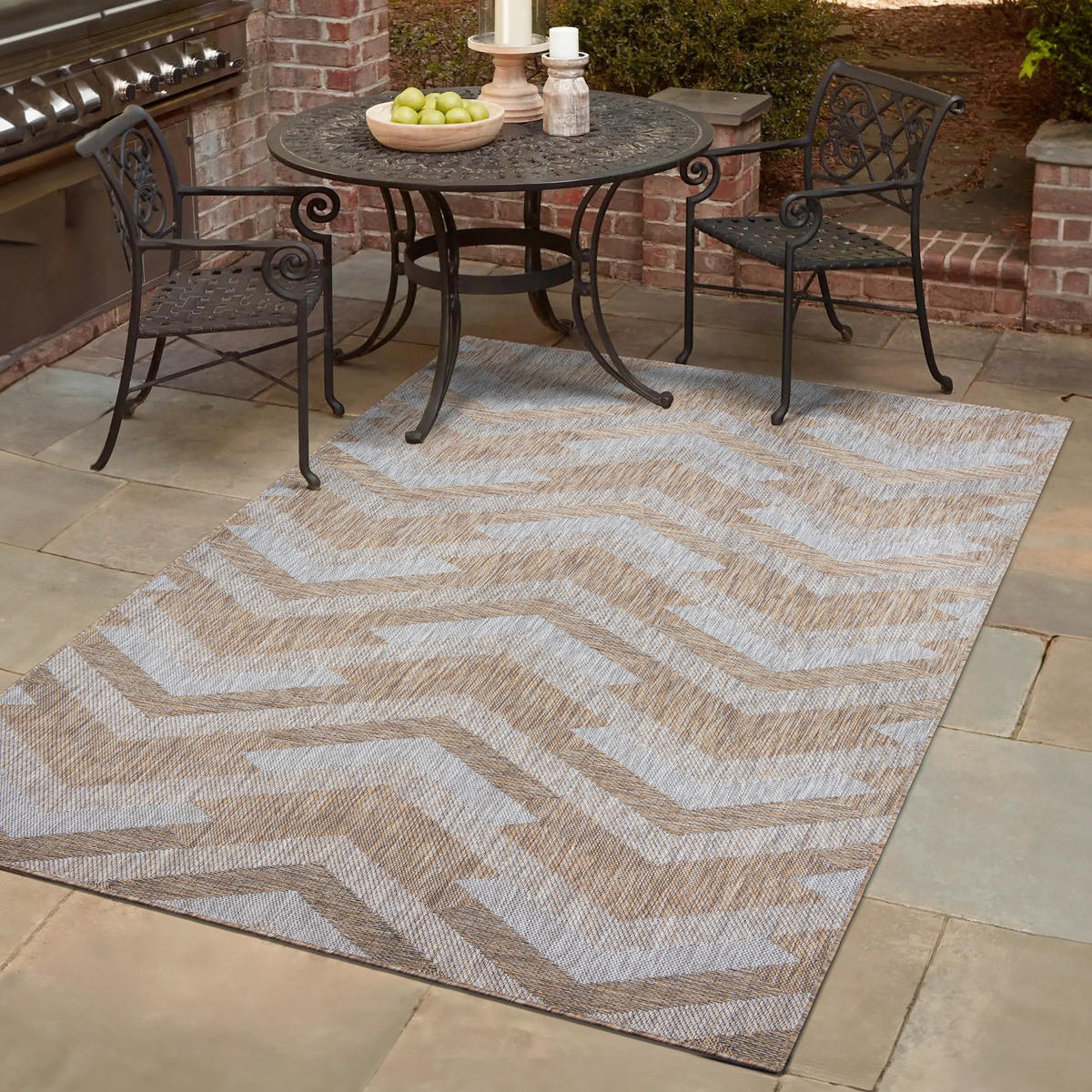 Sanat Outdoorteppich MELISSA braun B/L: ca. 160x230 cm MELISSA - braun (160,00/230,00cm) - Sanat