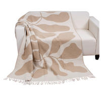 Wohndecke Sommerdecke_m.Fransen creme - creme (150,00/200,00cm)