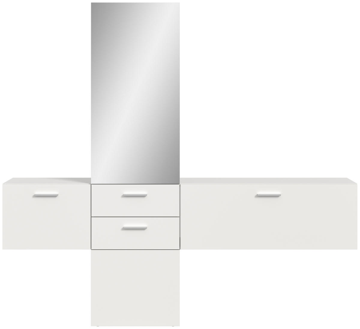 Garderobe VAGA weiß B/H/T: ca. 208x190x36 cm VAGA - weiß (208,00/190,00/36,00cm) - xonox.home