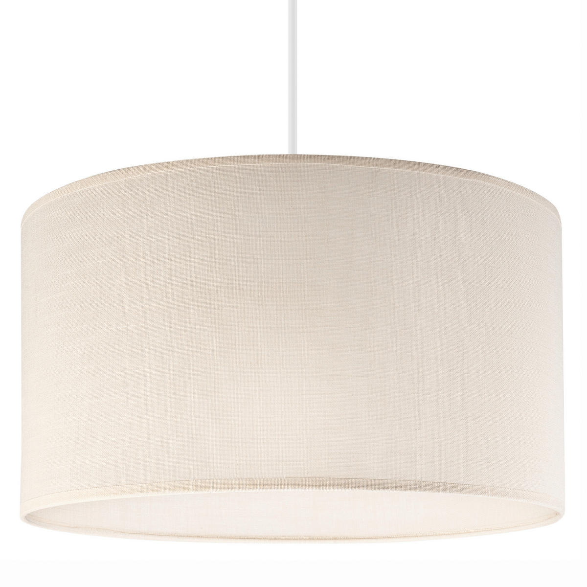 Lamkur Hängeleuchte creme PVC B/H/L: ca. 35x70x35 cm E27 1 Brennstellen Vivian - creme (35,00/35,00/70,00cm) - Lamkur