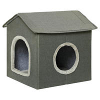 PawHut Katzenhaus grau PVC B/H/L: ca. 43,5x40,5x39 cm Katzenhaus - grau (39,00/43,50/40,50cm) - PawHut