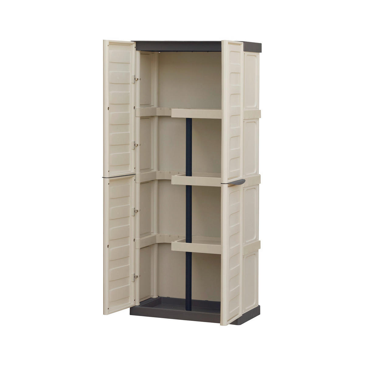 Artplast Kunststoffschrank Spazio braun Polyrattan B/H/L: ca. 39x165x70 cm Spazio - braun/beige (70,00/39,00/165,00cm) - ArtPlast