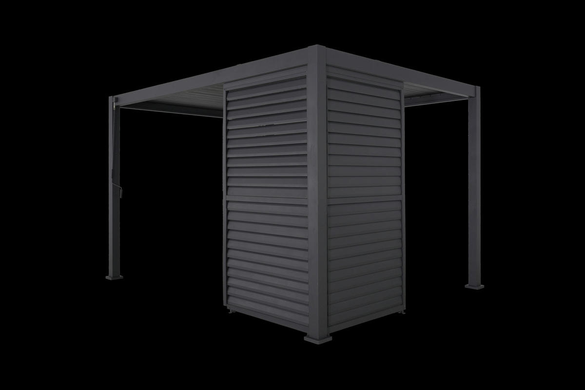 Mirador Lamellenwand für Pergola Deluxe Plus anthrazit Aluminium B/H/L: ca. 93x238,65x7 cm Deluxe Plus - anthrazit (7,00/93,00/238,65cm) - Mirador