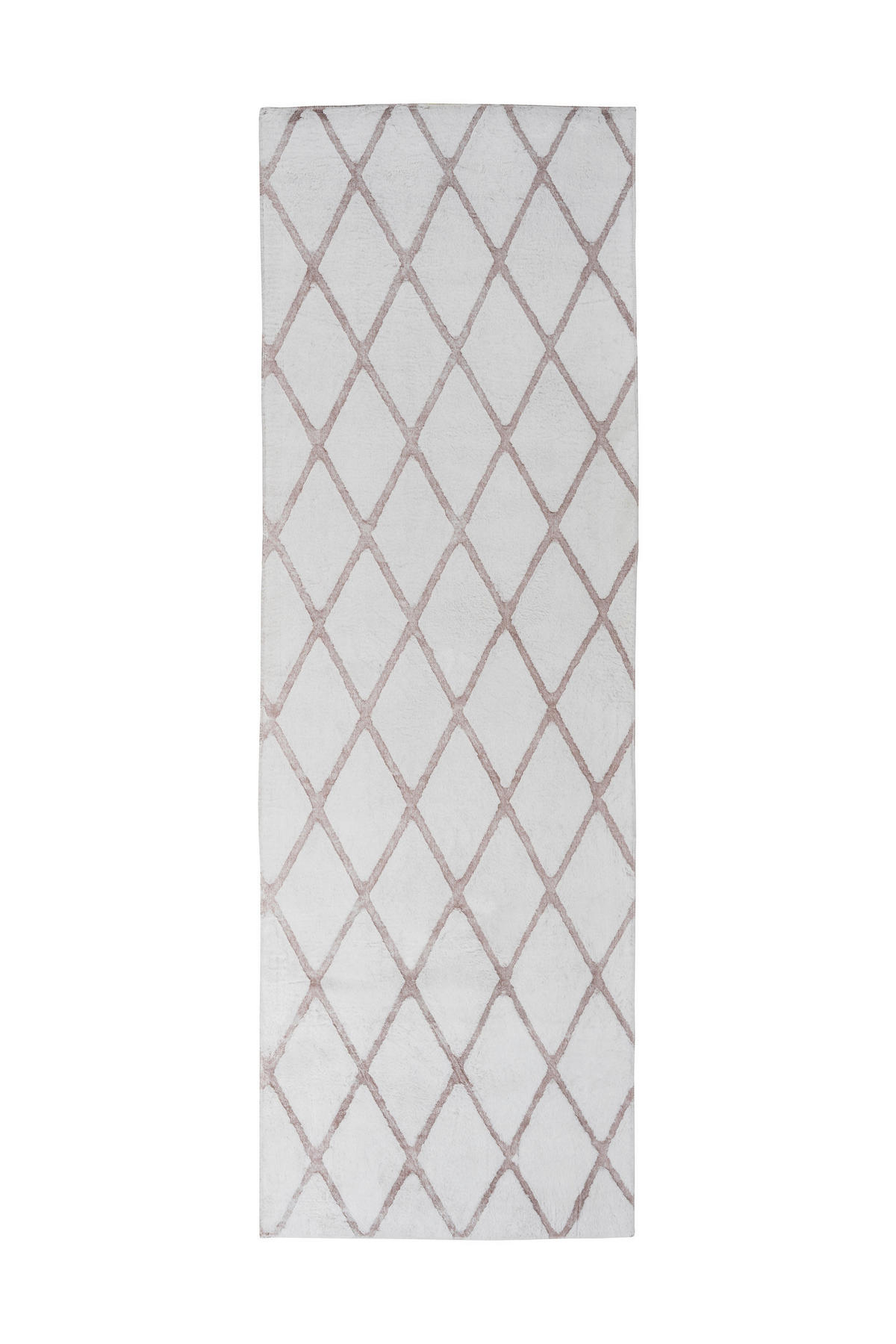360Living Teppich Vivica weiß B/L: ca. 80x250 cm Vivica - weiß/taupe (80,00/250,00cm) - 360Living