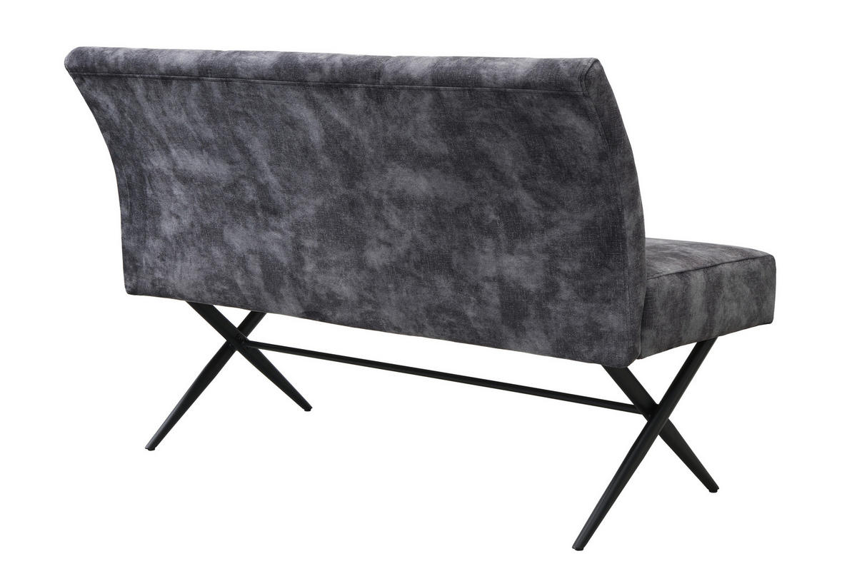 Bank Porto I anthrazit B/H/T: ca. 140x89x64 cm Porto I - schwarz/anthrazit (140,00/89,00/64,00cm)