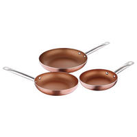Bratpfanne PROFESSIONAL CHEF COPPER PLUS Kupfer Aluminium 3 tlg. PROFESSIONAL CHEF COPPER PLUS - Kupfer