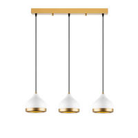 Opviq Pendelleuchte Yldo weiß B/H/T/L: ca. 67x111x17x67 cm E27 3 Brennstellen Yldo - weiß (67,00/67,00/111,00cm) - Opviq