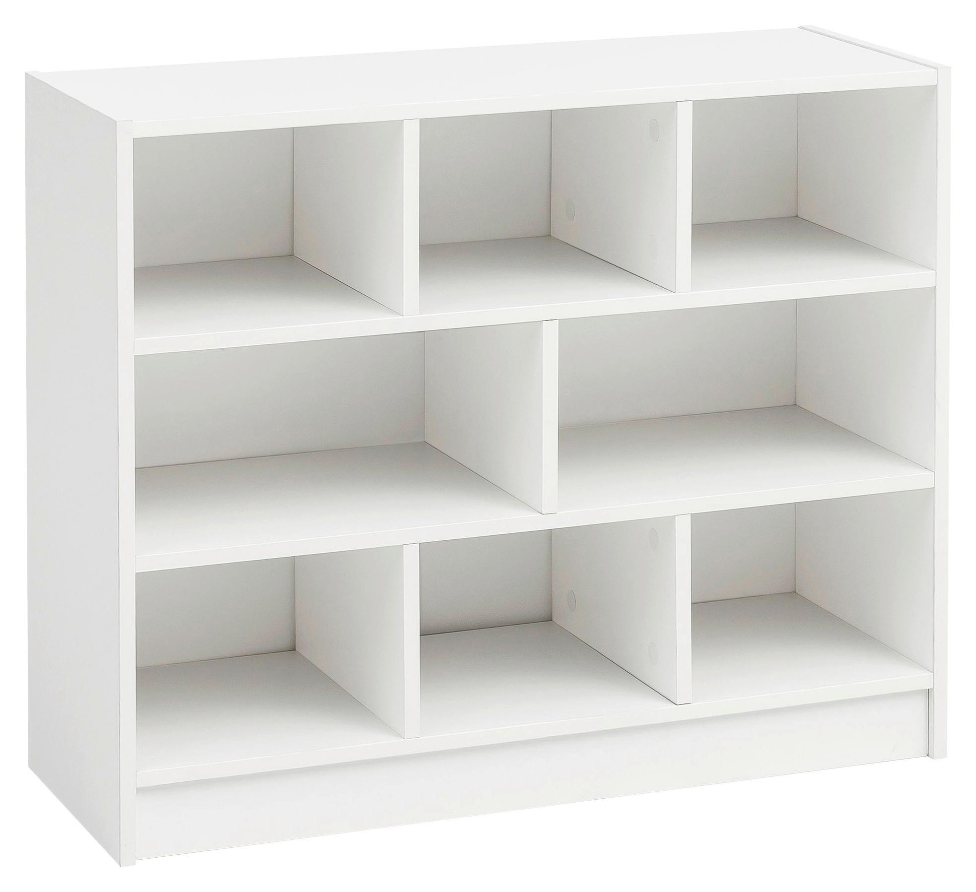 Regal weiß B/H/T: ca. 80x68,5x29,5 cm Bücherregal - weiß (80,00/68,50/29,50cm) - Wohnling