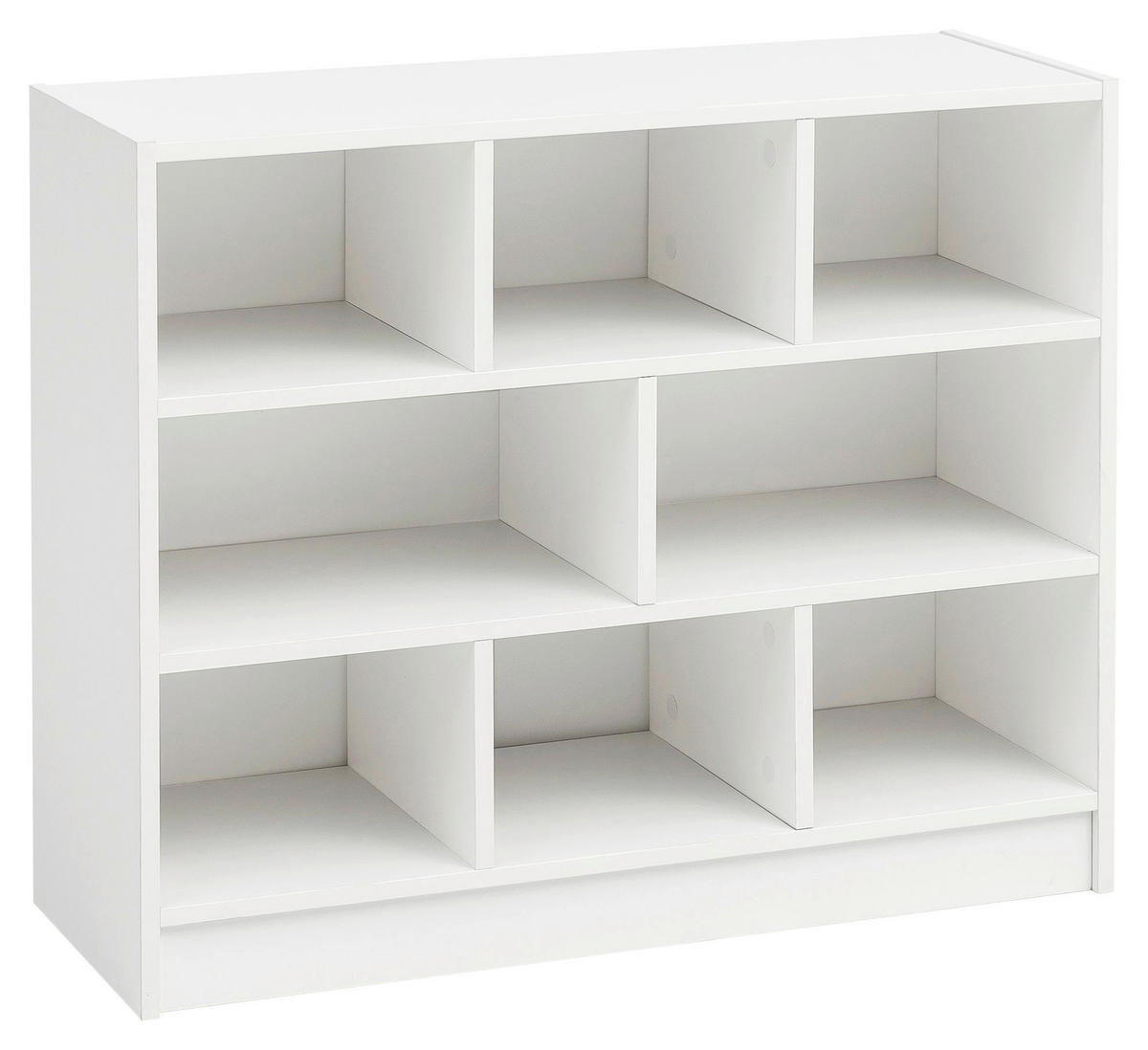 Regal weiß B/H/T: ca. 80x68,5x29,5 cm Bücherregal - weiß (80,00/68,50/29,50cm) - Wohnling