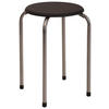 Stapelhocker Lilly schwarz B/H/T: ca. 38x46x38 cm Lilly - schwarz/Alu (38,00/46,00/38,00cm)