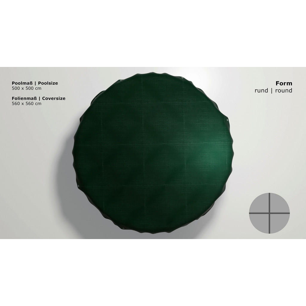 Grasekamp Abdeckplane für Pool rund grÃ... Grasekamp Abdeckplane für Pool rund grÃ...