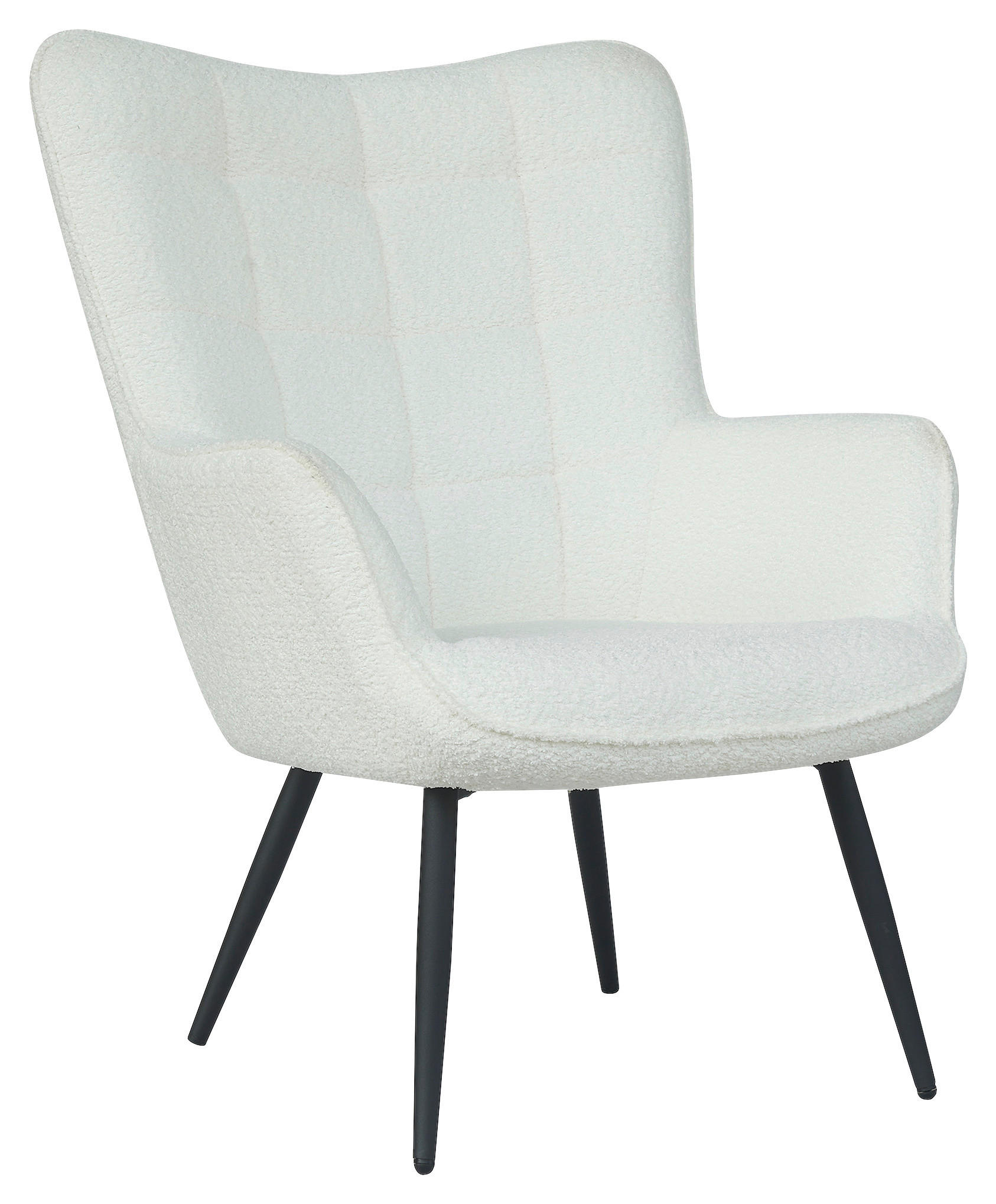 byLIVING Hocker UTA weiß Stoff B/H/T: ca. 72x97x80 cm UTA - weiß (72,00/97,00/80,00cm) - byLIVING