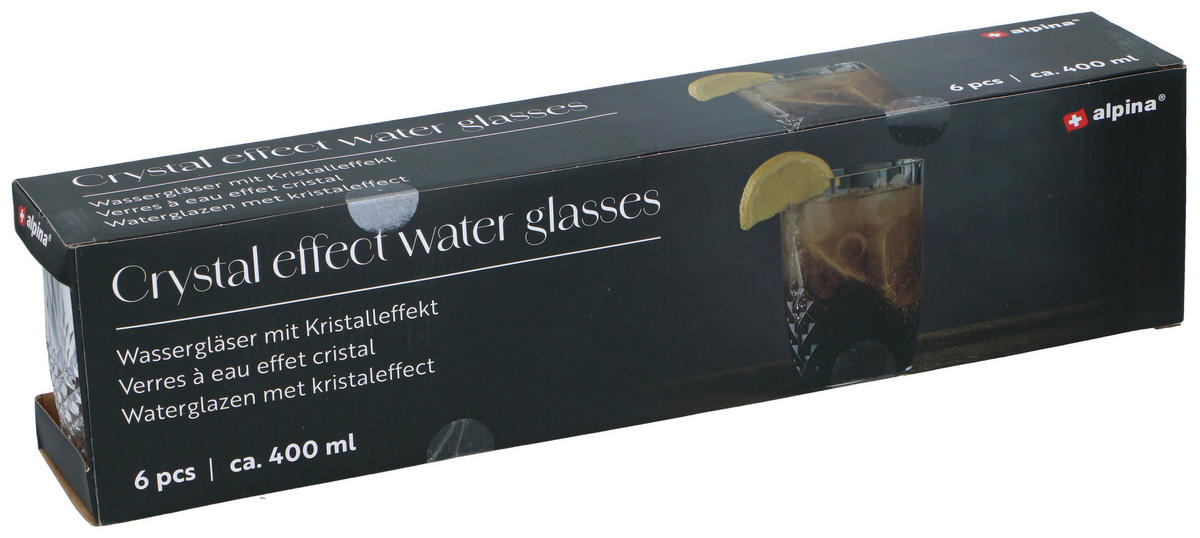 alpina Gläserset transparent Gläserset_6tlg. - transparent (8,00/8,00/11,50cm) - Alpina