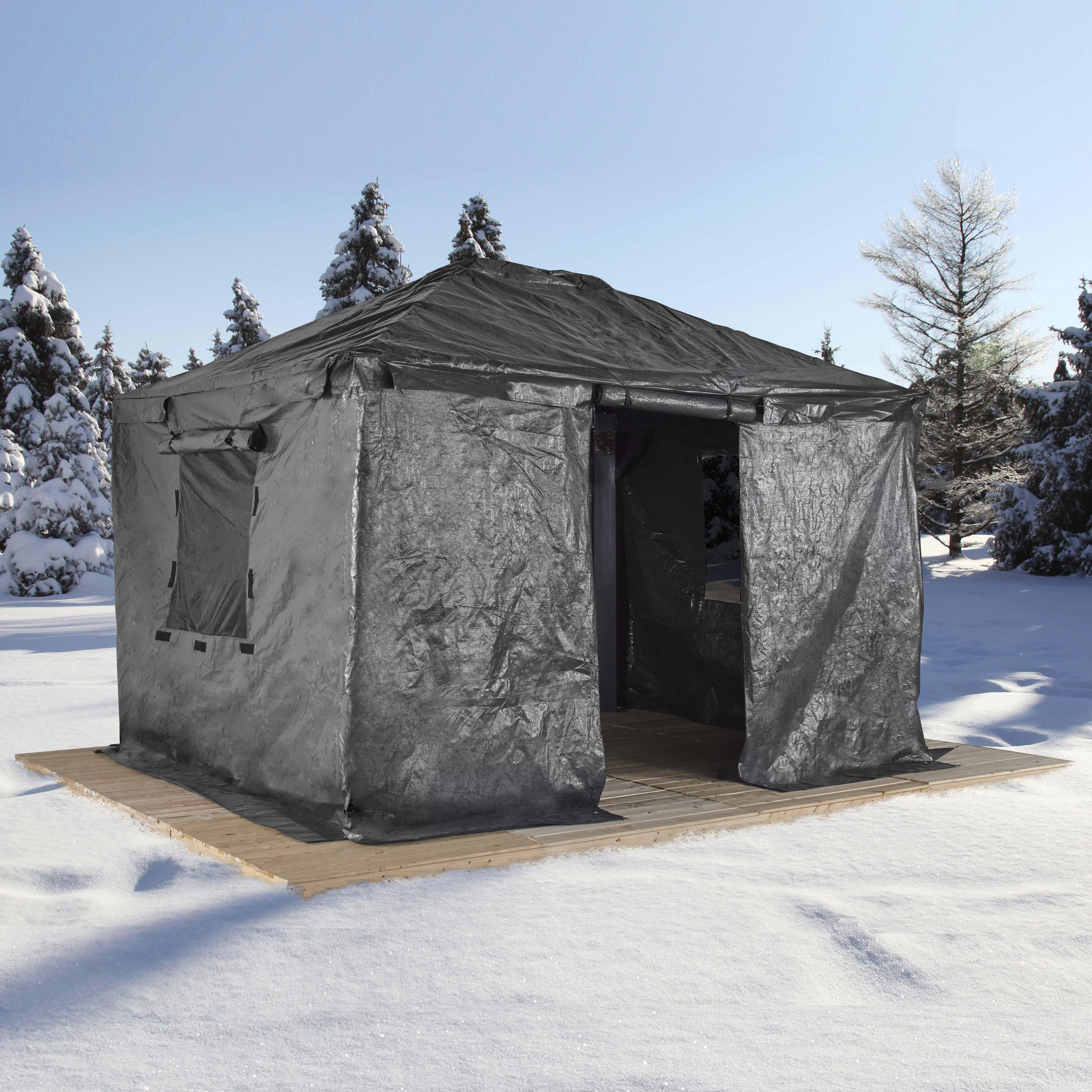 Sojag Pavillon-Winterabdeckung grau Polyester Winterabdeckung für 1220 Modelle - grau - Sojag