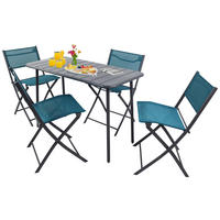 VCM Gartensitzgruppe Sumila türkis Stahl B/H/L: ca. 45x79x46 cm Sumila - türkis (46,00/45,00/79,00cm) - VCM