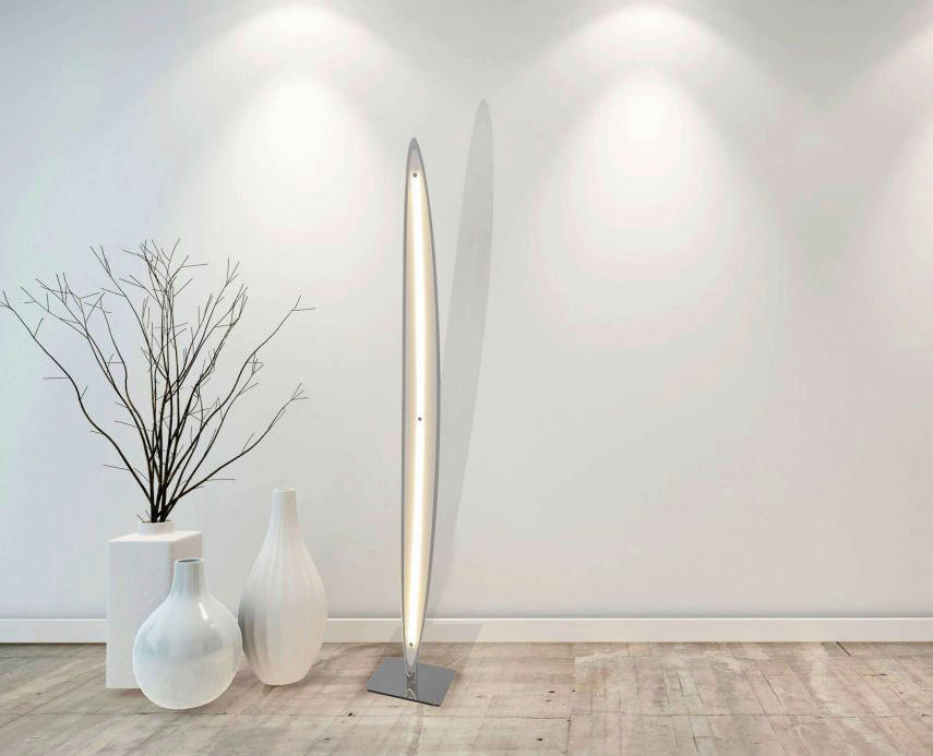 Näve Leuchten LED-Stehleuchte NV2054142 Chrom Metall B/H/T: ca. 20x131x15 cm 1 Brennstellen Surf - Chrom (20,00/131,00/15,00cm) - Näve Leuchten