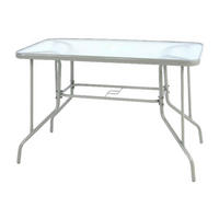 VCM Gartensitzgruppe silber Aluminium B/H/T: ca. 60x72x110 cm Gartensitzgruppe_5tlg. - anthrazit/silber (60,00/72,00/110,00cm) - VCM