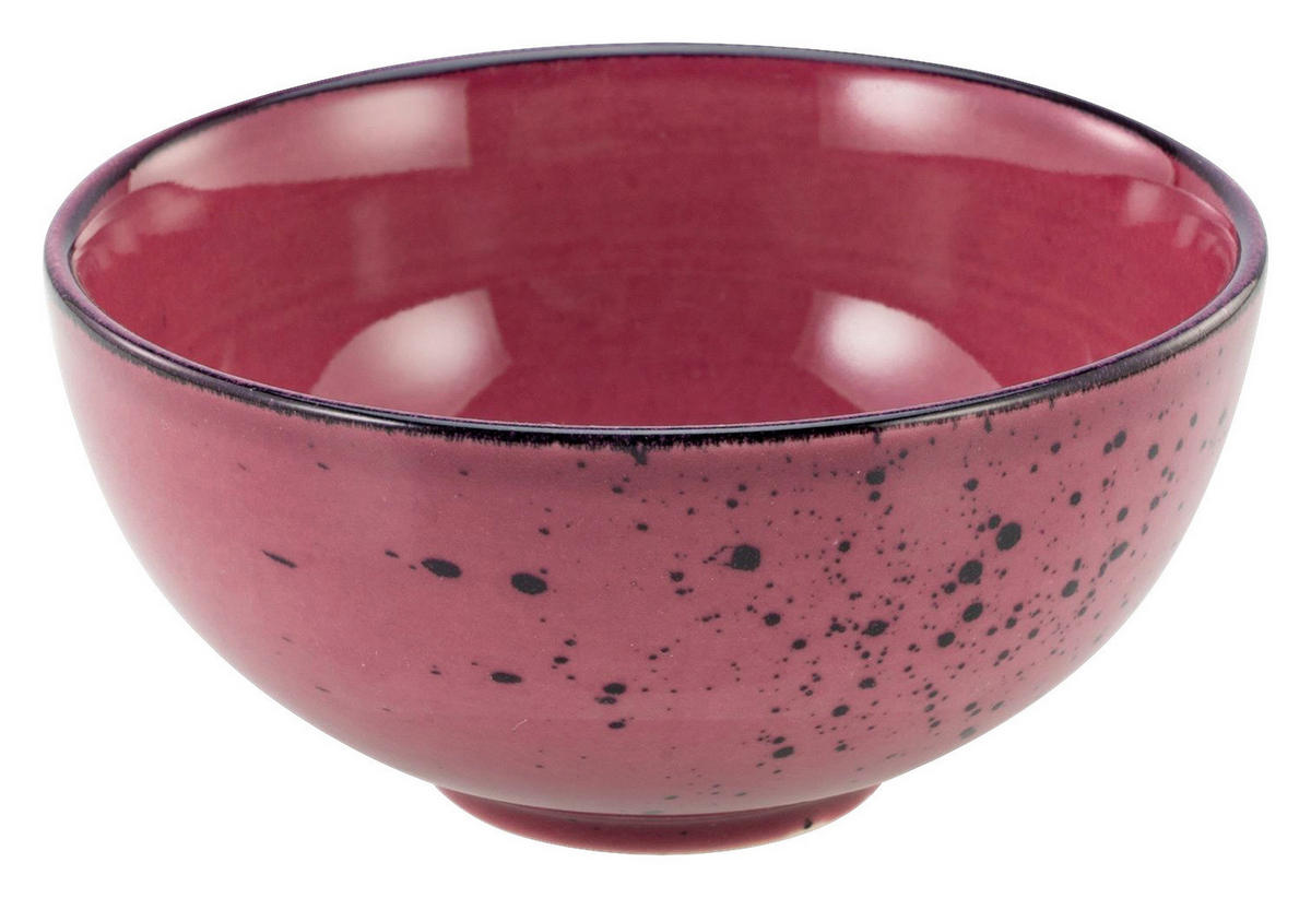 CreaTable Schalen-Set NATURE COLLECTION weinrot Steinzeug D: ca. 11,5 cm NATURE COLLECTION - weinrot (11,50cm) - CreaTable