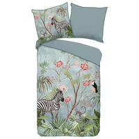 Baumwoll Bettwäsche Yasmin Satin Yasmin - aqua (155,00/220,00cm) - Descanso