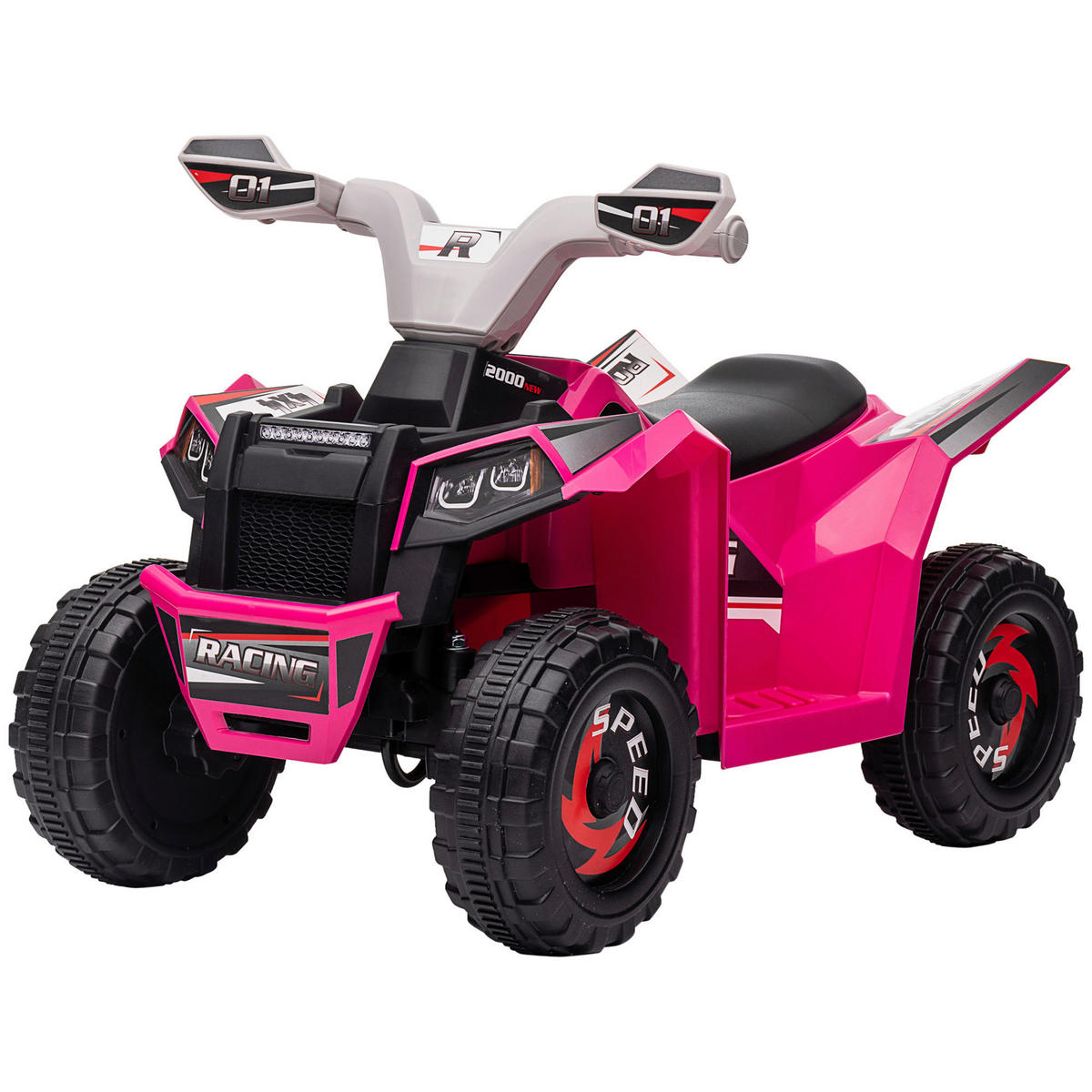 HOMCOM Elektroauto für Kinder rosa B/H/L: ca. 41,5x48,5x70 cm Elektroauto für Kinder - rosa (70,00/41,50/48,50cm) - HOMCOM