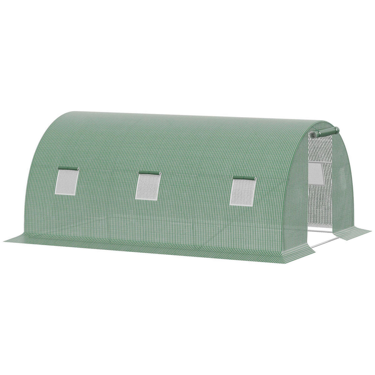 Outsunny Gewächshaus B/H/L: ca. 300x200x450 cm Gewächshaus - dunkelgrün (450,00/300,00/200,00cm) - Outsunny