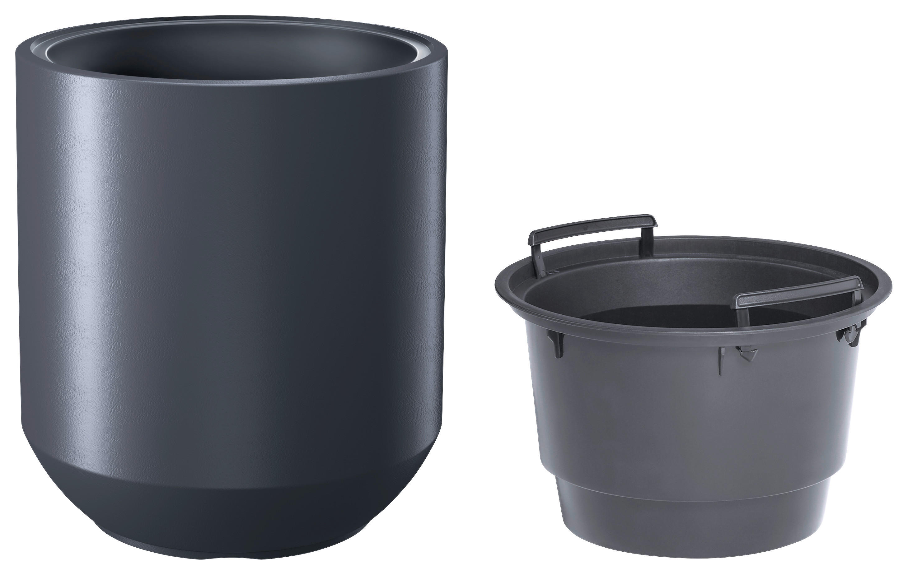 Prosperplast Pflanztopf Heos anthrazit Kunststoff H/D: ca. 44x39 cm Heos - anthrazit (39,00/44,00cm) - Prosperplast