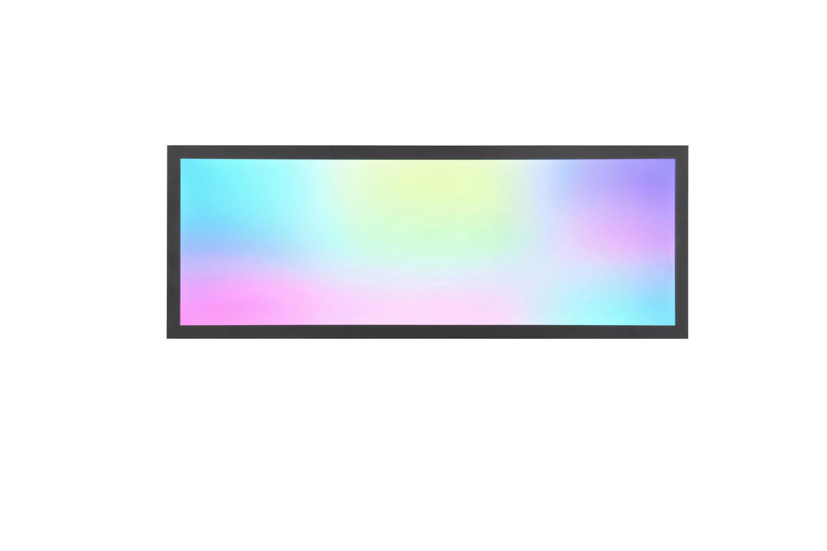 Reality LED-Deckenleuchte Beta R67668032 schwarz Metall B/H/T: ca. 80x5x29,5 cm 1 Brennstellen Beta - schwarz (80,00/5,00/29,50cm) - Reality