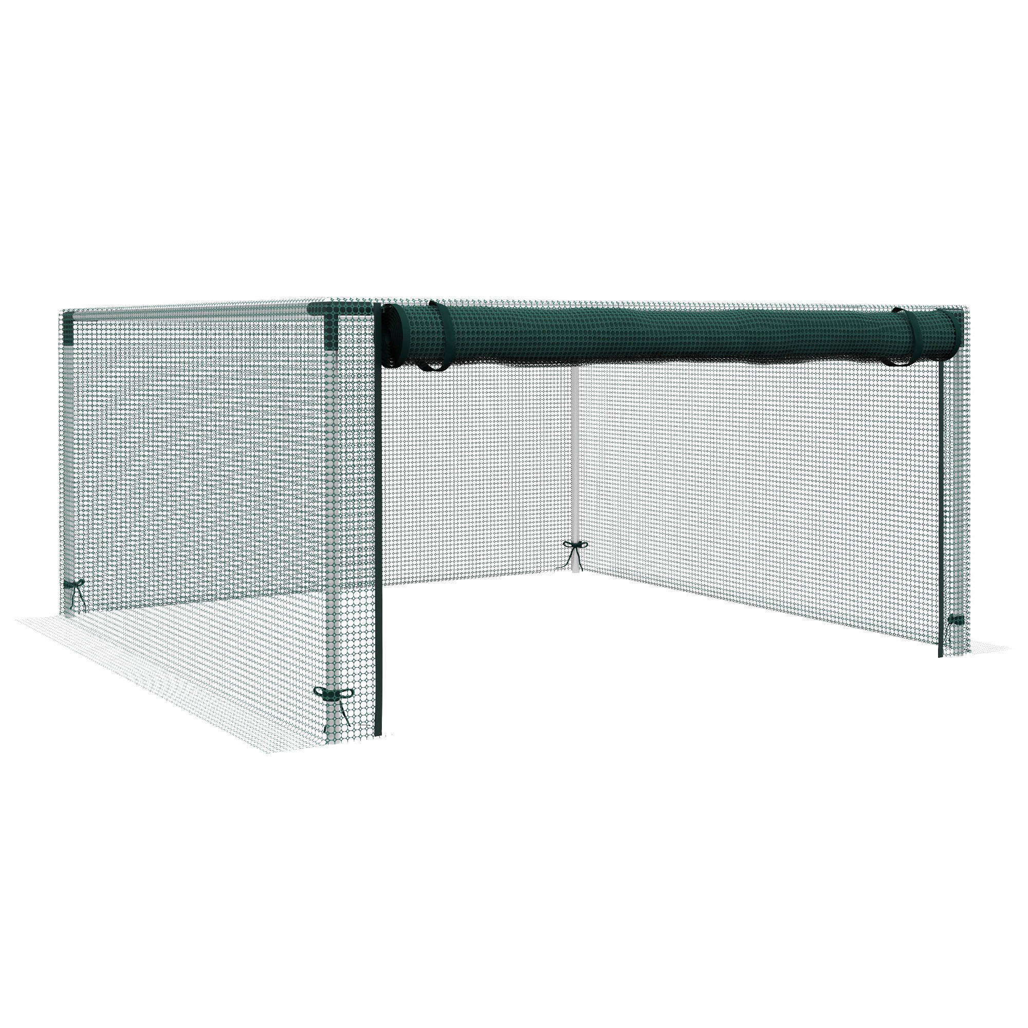 Outsunny Tier-Zubehör grün Polypropylen B/H/L: ca. 125x125x62,5 cm Vogelschutznetz - grün (62,50/125,00/125,00cm) - Outsunny