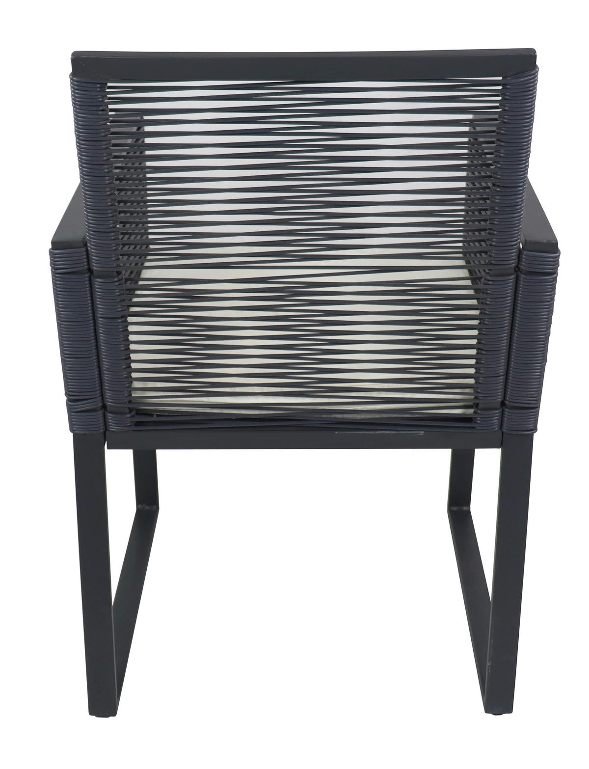 VCM Gartensitzgruppe Fidola schwarz Polyrattangeflecht B/H/L: ca. 53x86x53 cm Fidola - schwarz (53,00/53,00/86,00cm) - VCM