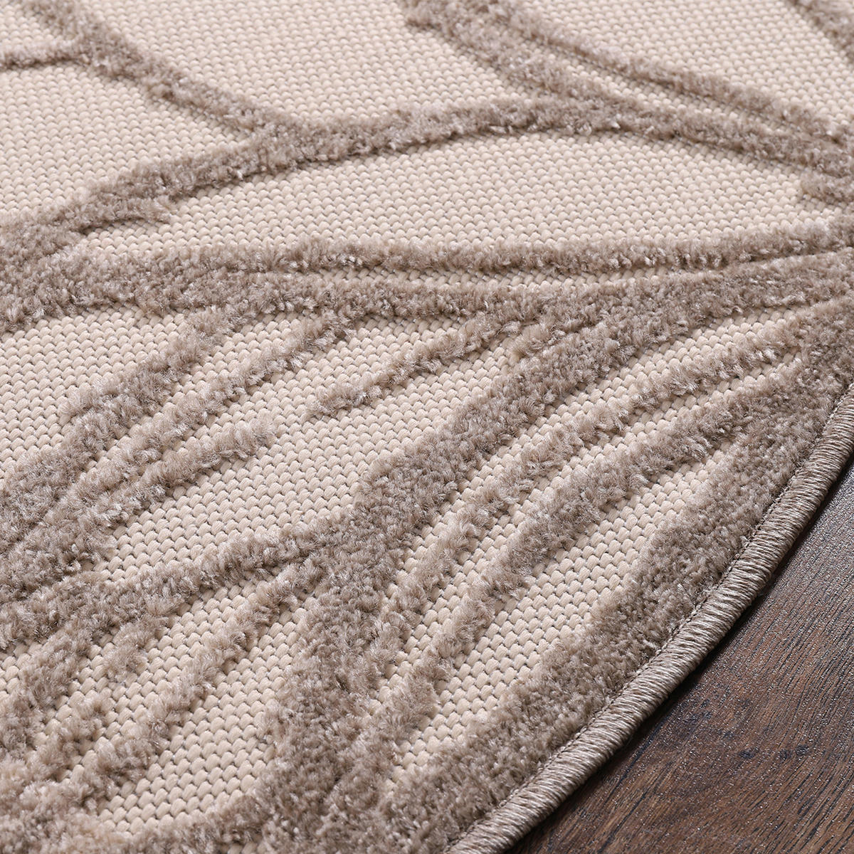 Sanat Outdoorteppich FLORAL creme B/L: ca. 120x120 cm FLORAL - creme (120,00/120,00cm) - Sanat