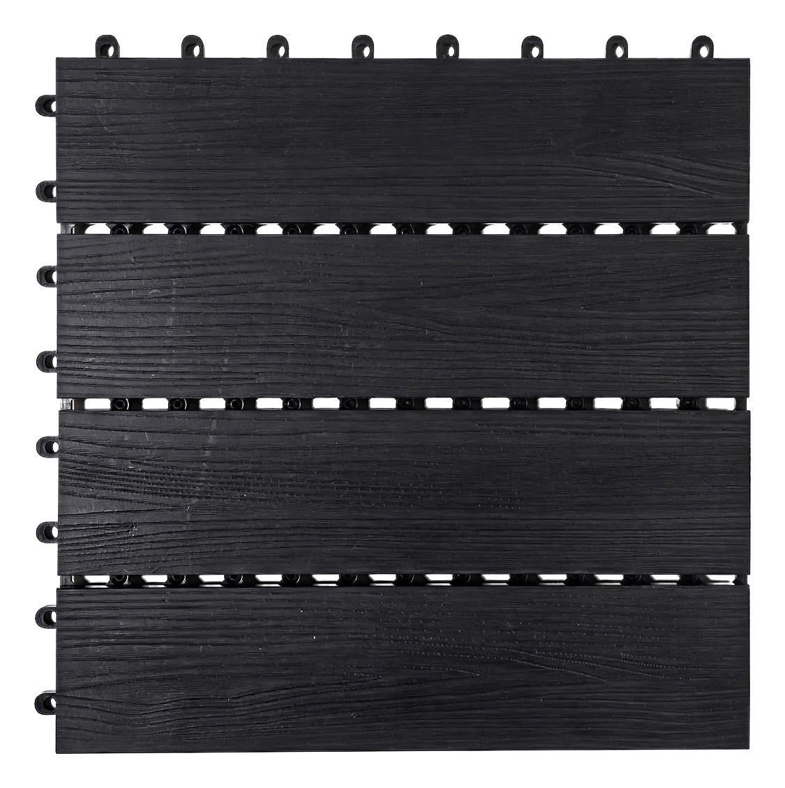 POCOline Terrassenfliese WPC, 6 Stück im Paket anthrazit B/L: ca. 30x30 cm WPC, 6 Stück im Paket - anthrazit (30,00/30,00cm) - POCOline