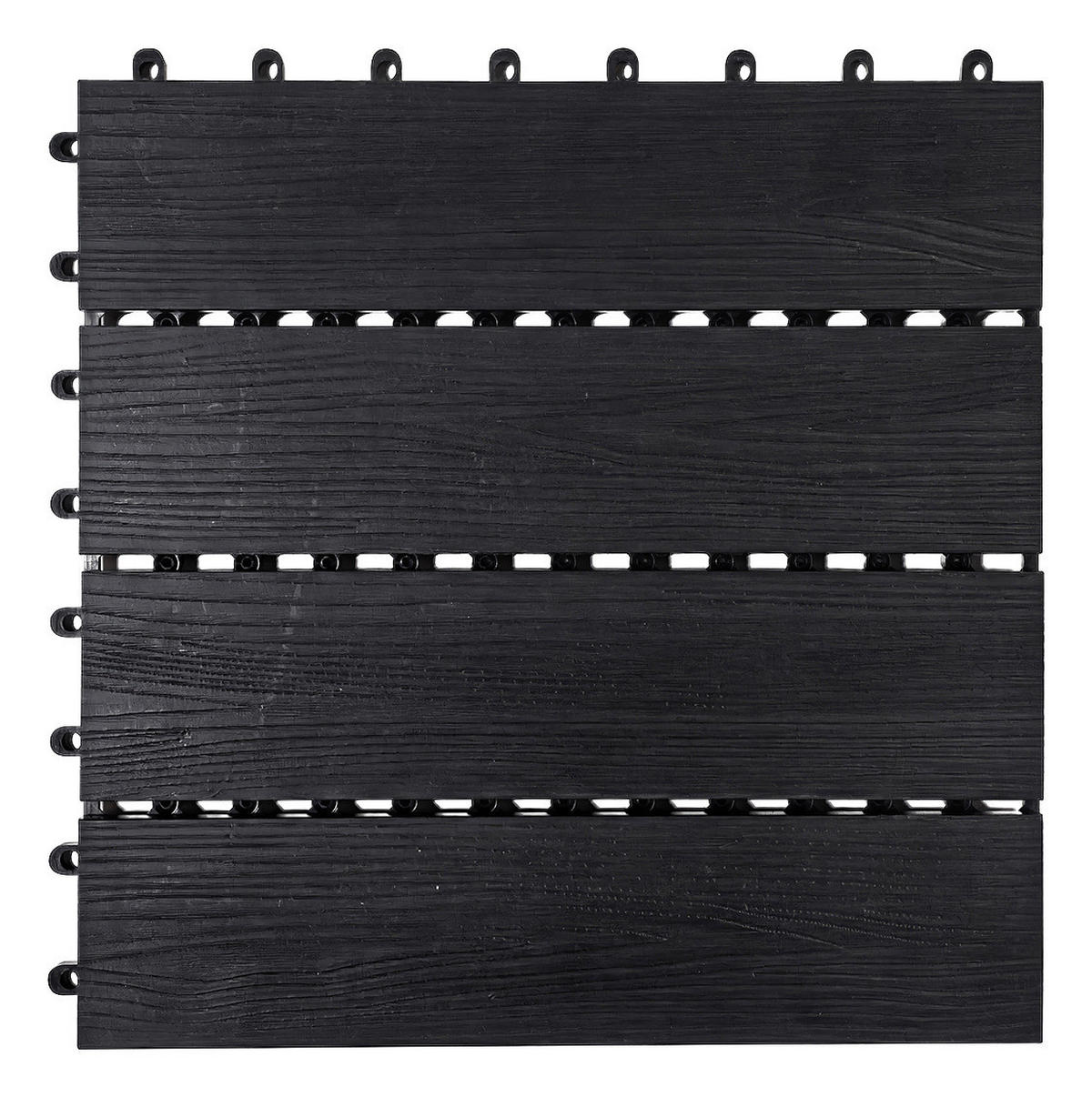 POCOline Terrassenfliese WPC, 6 Stück im Paket anthrazit B/L: ca. 30x30 cm WPC, 6 Stück im Paket - anthrazit (30,00/30,00cm) - POCOline