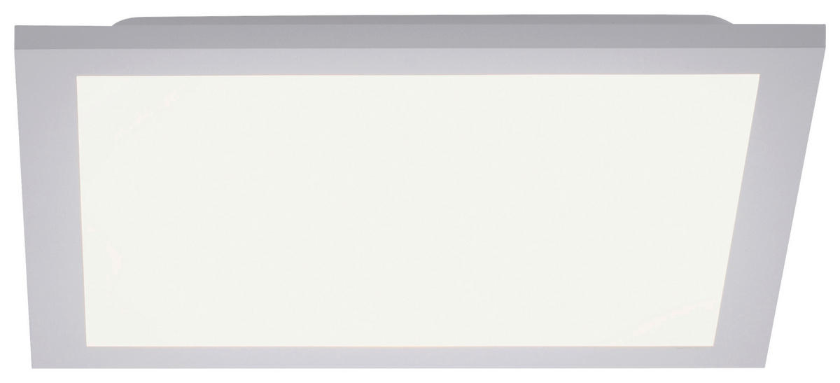 Just Light Deckenleuchte  12200-16  Flat weiß Kunststoff B/H/L: ca. 30x6x30 cm 1 Brennstellen Flat - weiß (30,00/30,00/6,00cm) - Just Light