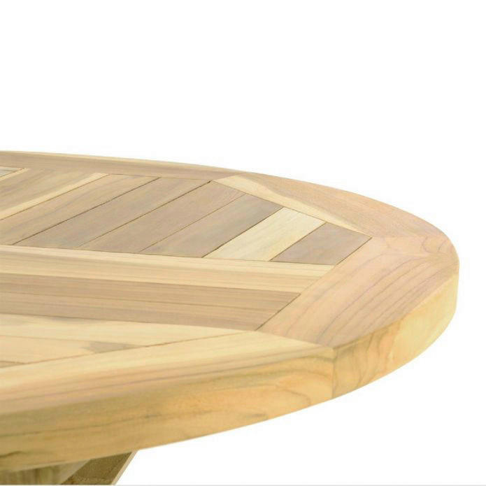 VCM Balkontisch hellbraun Teakholz H/T/D: ca. 75x15x80 cm Balkontisch - hellbraun (80,00/75,00cm) - VCM