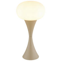 GLOBO Tischleuchte sand Opal Glas Metall H/D: ca. 36,9x18 cm E14 1 Brennstellen LULA - sand/Opal (18,00/36,90cm) - GLOBO