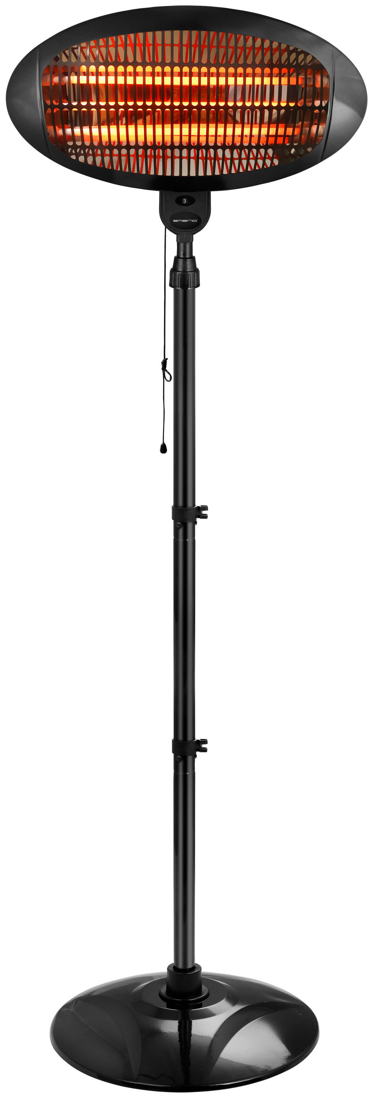 Heizstrahler schwarz Metall Kunststoff B/H/L: ca. 50x210x50 cm ca. 2000 W Heizstrahler PH-121951 - schwarz (50,00/50,00/210,00cm)