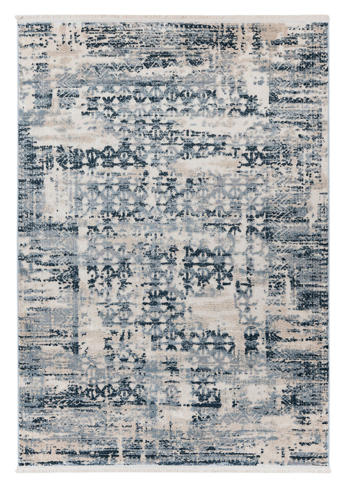 Kayoom Kurzflorteppich Adela 325 blau B/H/L: ca. 120x1,3x170 cm Adela 325 - blau (170,00/120,00/1,30cm) - Kayoom