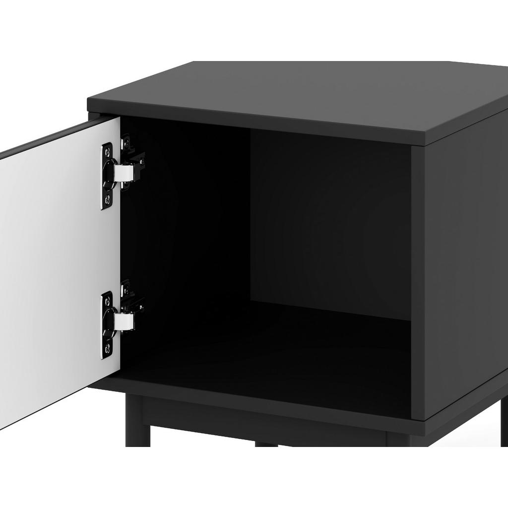 Thumbnail - Nachtkonsole MAZOMA schwarz gold Optik B/H/T: ca. 41,5x53,5x39 cm