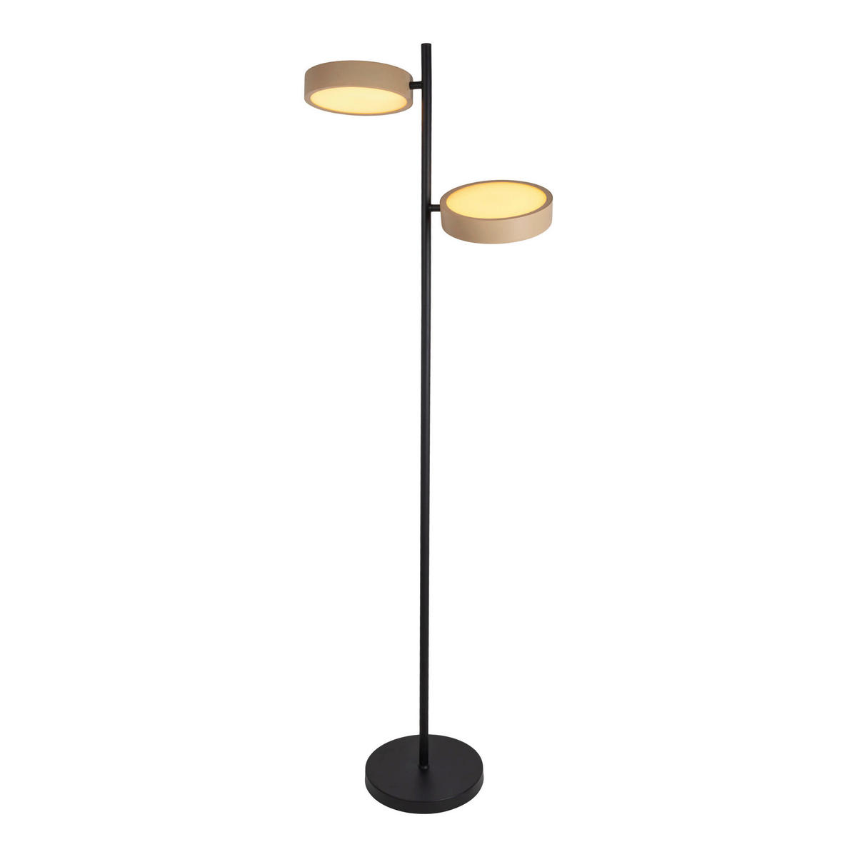 Näve Leuchten LED-Stehleuchte beige Kunststoff Metall B/H/T: ca. 53x165x28 cm TESSA - beige (53,00/165,00/28,00cm) - Näve Leuchten