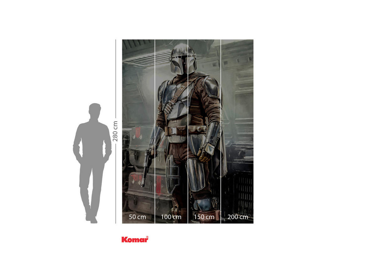Komar Fototapete Mandalorian Fight Posture IADX4-023 B/H: ca. 200x280 cm Mandalorian Fight Posture IADX4-023 - (200,00/280,00cm) - Komar