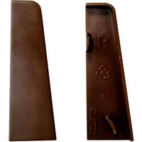 Endkappe braun L/B/H: ca. 1x1x5,8 cm Endkappe Nussbaum 58mm (2 Stück) - braun (1,00/1,00/5,80cm)