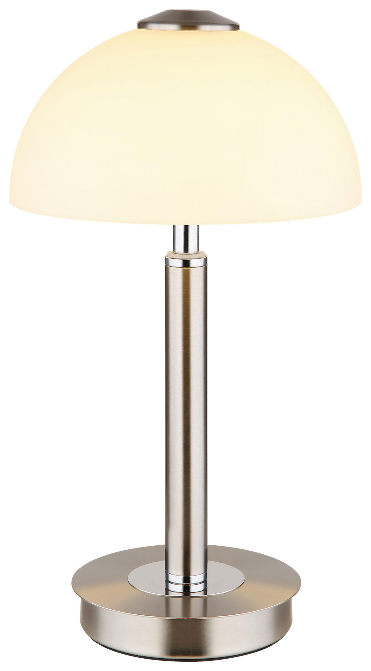 GLOBO LED-Tischleuchte ULDIN - nickel/Opal (18,00/31,50cm) - GLOBO