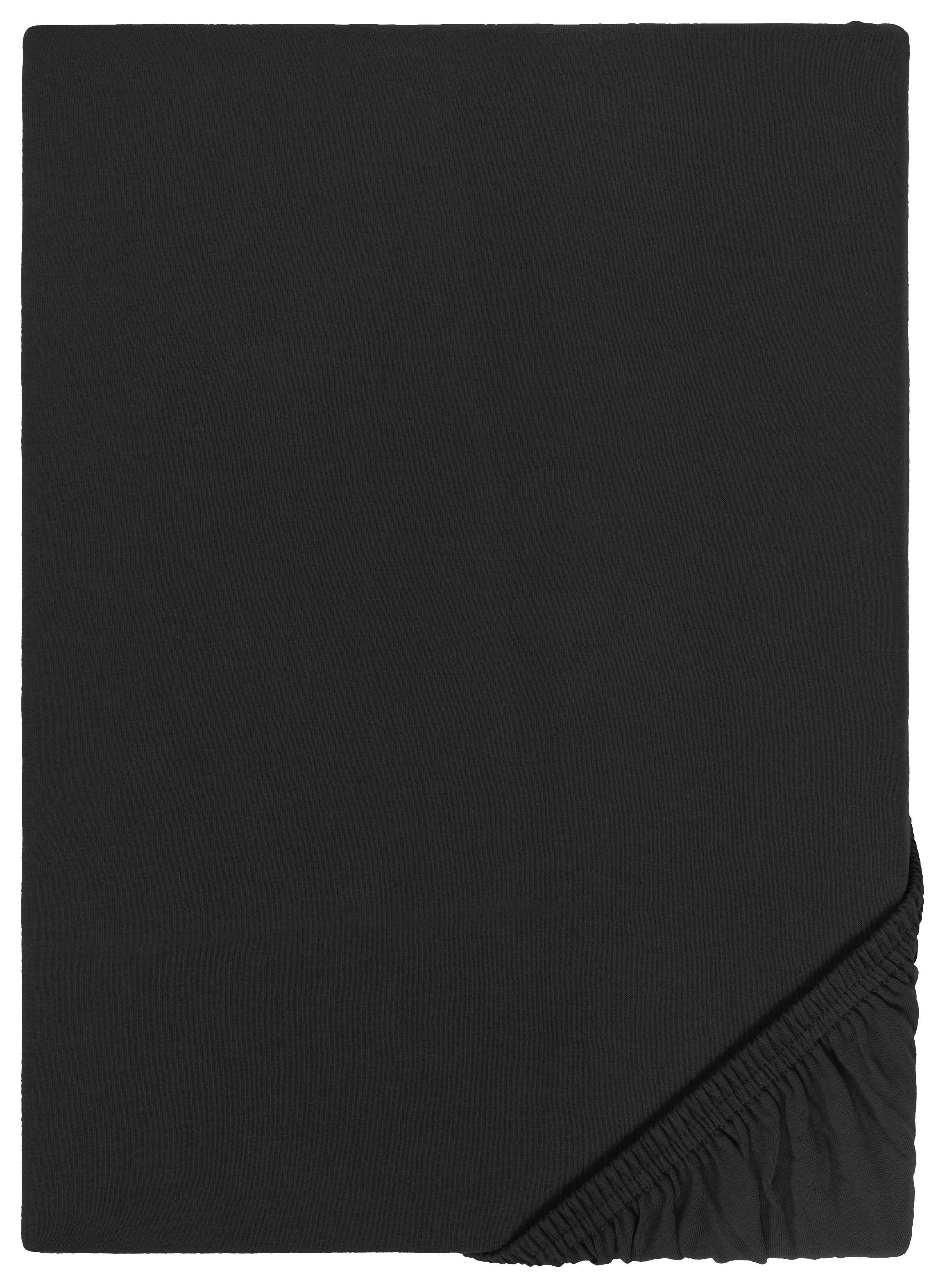 Boxspring Spannbetttuch Boxspring-Spannbetttuch anthrazit - anthrazit (200,00/180,00/40,00cm) - POCOline