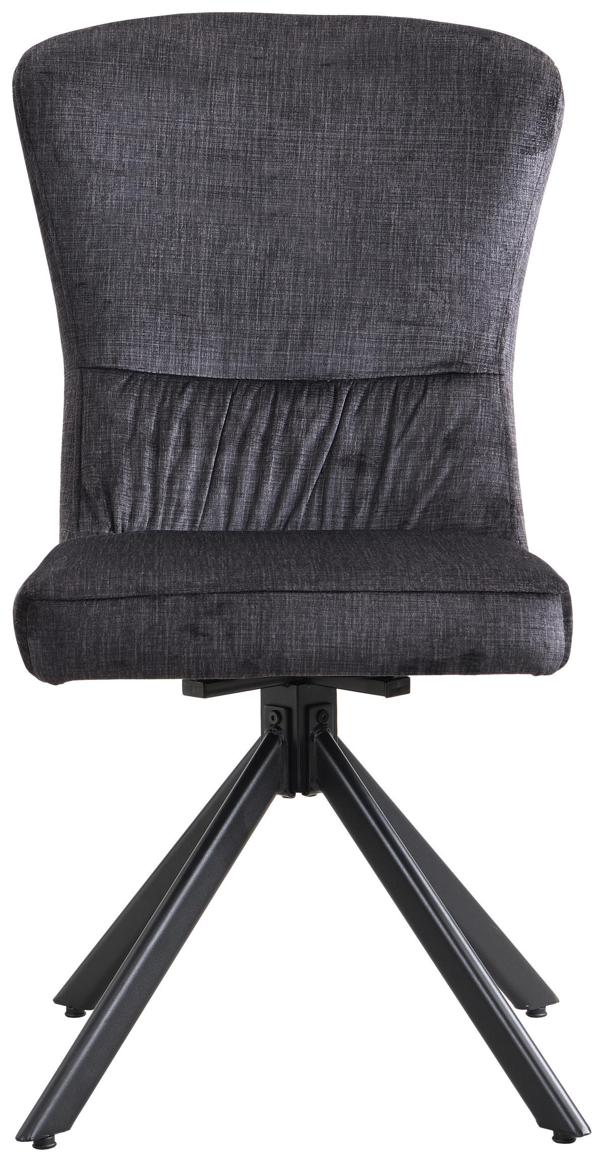 Drehstuhl Kate anthrazit Samt B/H/T: ca. 51x97x67 cm Kate - schwarz/anthrazit (51,00/97,00/67,00cm)