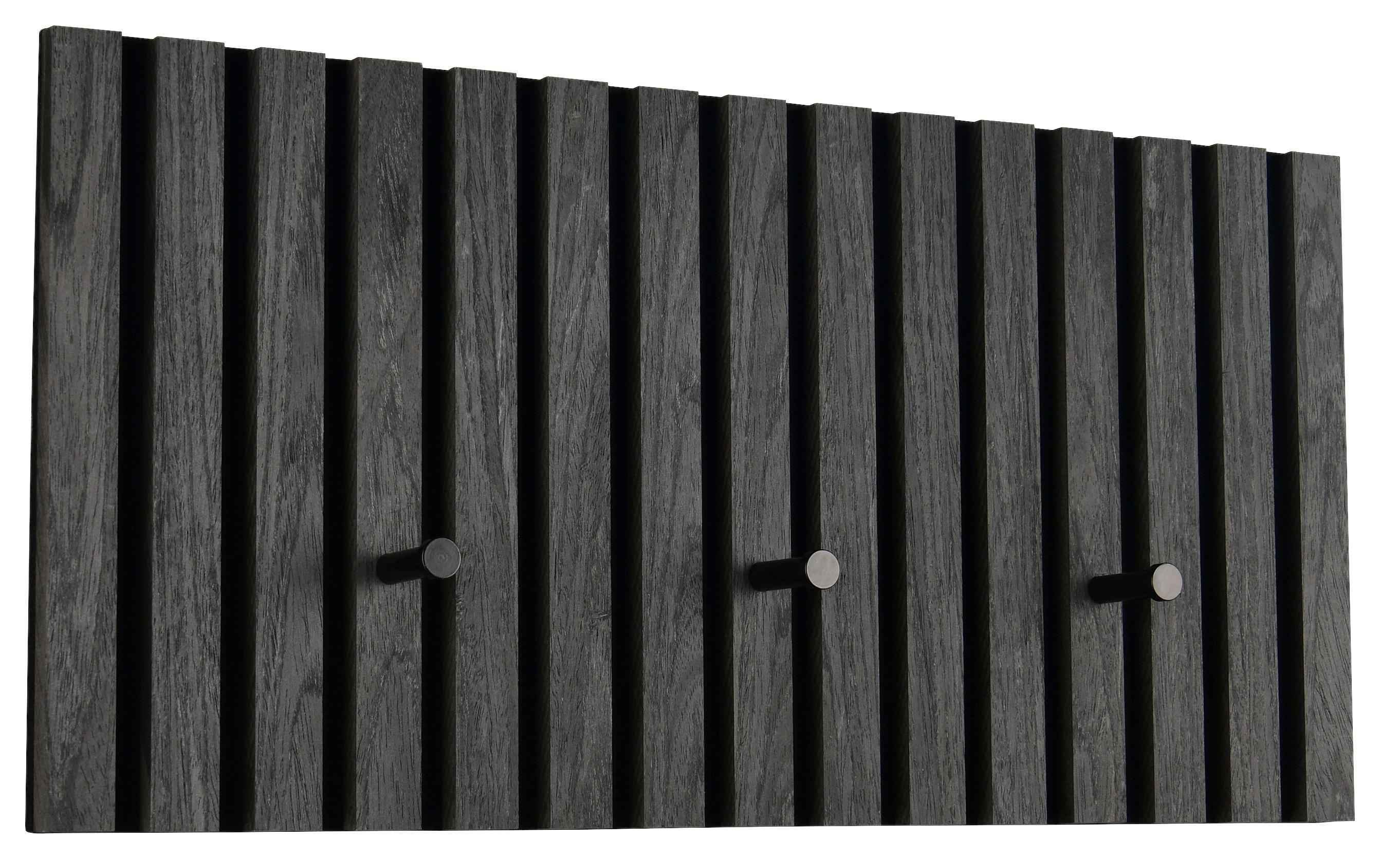 Wandgarderobe Grace schwarz B/H/T: ca. 60x30x7 cm Grace - schwarz (60,00/30,00/7,00cm)