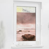 LICHTBLICK Fensterfolie Stone Meer Stone rot B/L: ca. 50x100 cm Stone - rot (50,00/100,00cm) - LICHTBLICK